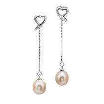 Freshwater Pearl Earrings in Sterling Silver / 362EOIP