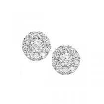 1 ctw Diamond Earrings in 14K White Gold / FE1095AW