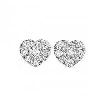 1/2 ctw Diamond Earrings in 14K White Gold /FE1098AW