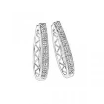 1/4 ctw Diamond Earrings in Sterling Silver / FE1125