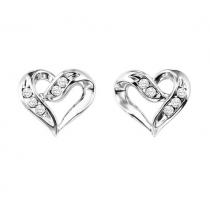 Diamond Earrings in Sterling Silver / FE1133