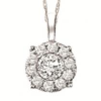 Gold and Diamond Certified Pendant 1 ctw: FP1236