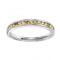 Citrine Ring in 14K White Gold / FR1246