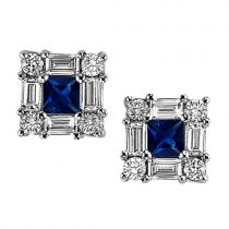Sapphire & Diamond  Earring set in 14K Gold