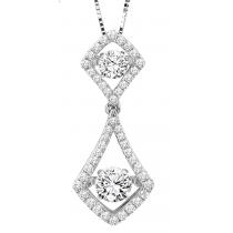 Rhythm of Love Pendant in 14K WG - 3/4 ctw / ROL1010