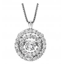Rhythm of Love Pendant in 14K WG - 3/8 ctw / ROL1013