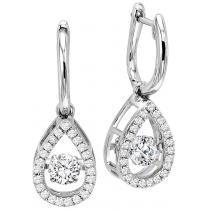 Rhythm of Love Earrings in 14K WG - 3/4 ctw / ROL1015