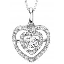Rhythm of Love Pendant in 14K WG - 3/8 ctw / ROL1018